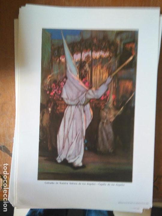 Art: LOS NAZARENOS DE SEVILLA LAMINA semana santa 33X23 cmts NAZARENO DE LA COFRADIA -