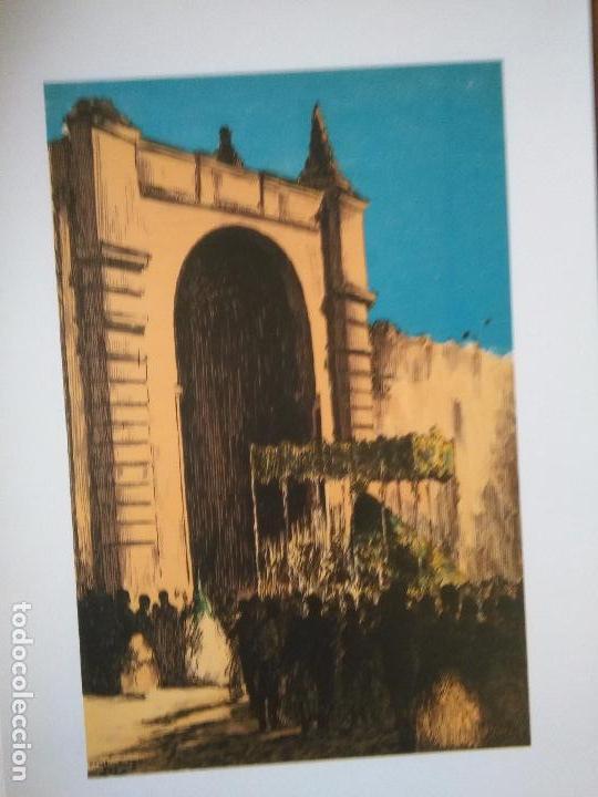 Art: LOS NAZARENOS DE SEVILLA LAMINA semana santa 33X23 cmts NAZARENO DE LA COFRADIA -