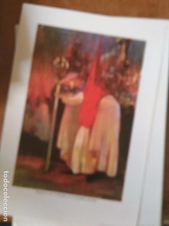 Art: LOS NAZARENOS DE SEVILLA LAMINA semana santa 33X23 cmts NAZARENO DE LA COFRADIA -