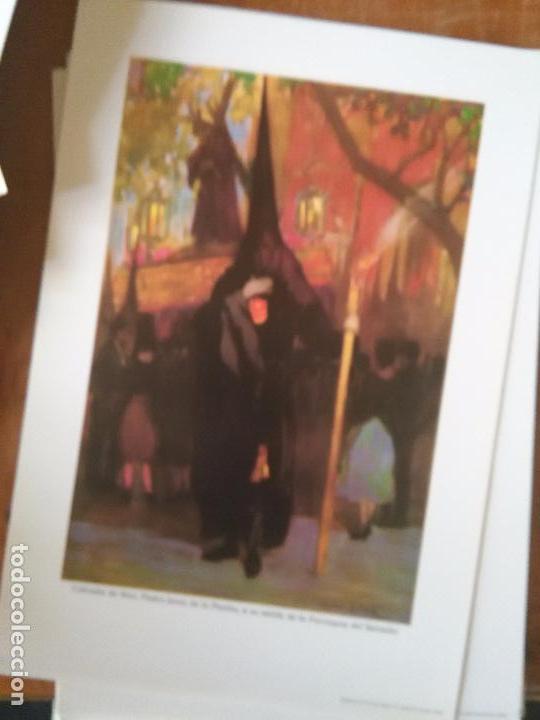 Art: LOS NAZARENOS DE SEVILLA LAMINA semana santa 33X23 cmts NAZARENO DE LA COFRADIA -