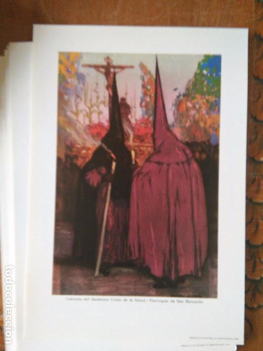 Art: LOS NAZARENOS DE SEVILLA LAMINA semana santa 33X23 cmts NAZARENO DE LA COFRADIA -