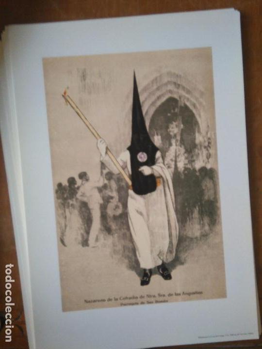 Art: LOS NAZARENOS DE SEVILLA LAMINA semana santa 33X23 cmts NAZARENO DE LA COFRADIA -