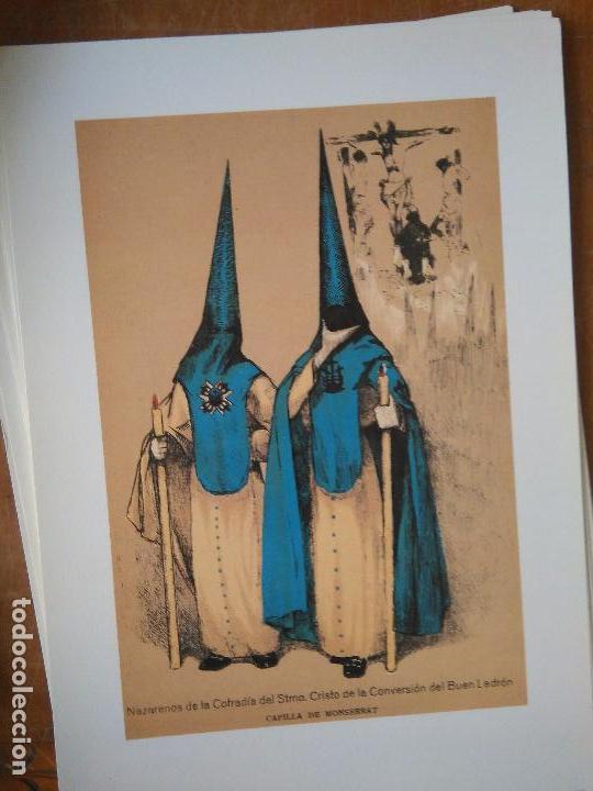 Art: LOS NAZARENOS DE SEVILLA LAMINA semana santa 33X23 cmts NAZARENO DE LA COFRADIA -