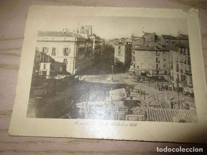Art: antigua lamina la puerta del sol  madrid  1848