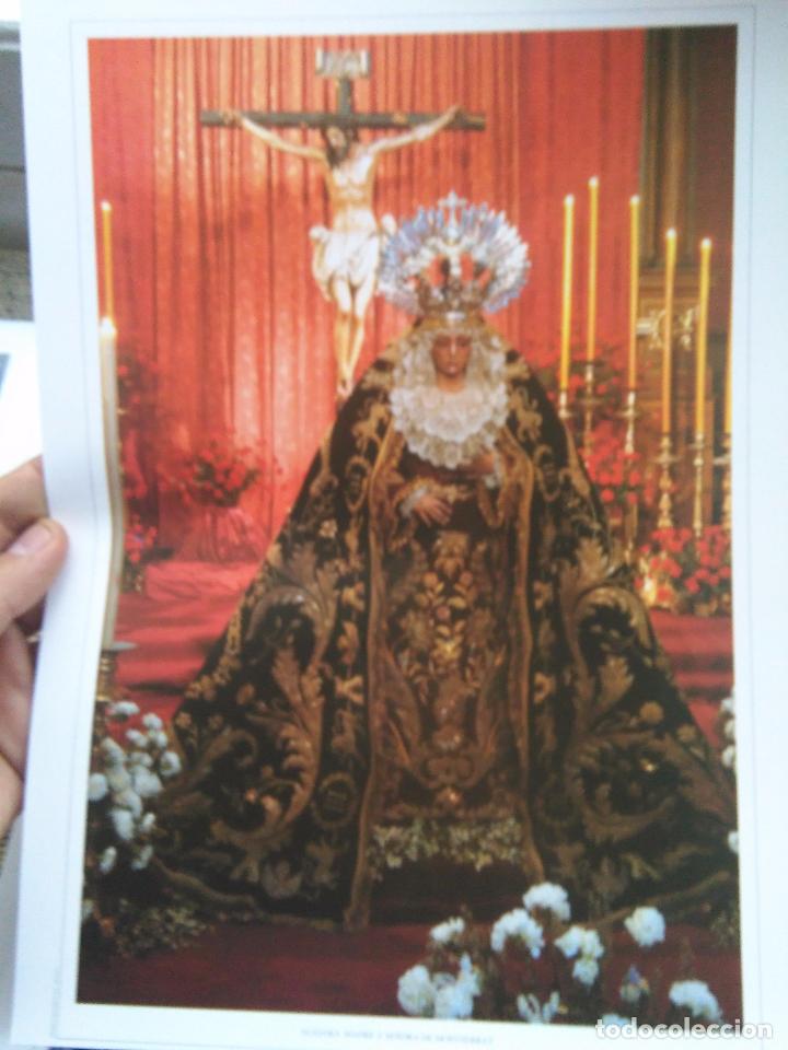 Arte: 32 x 23 cm gran lamina fotografia semana santa sevilla virgen de montserrat