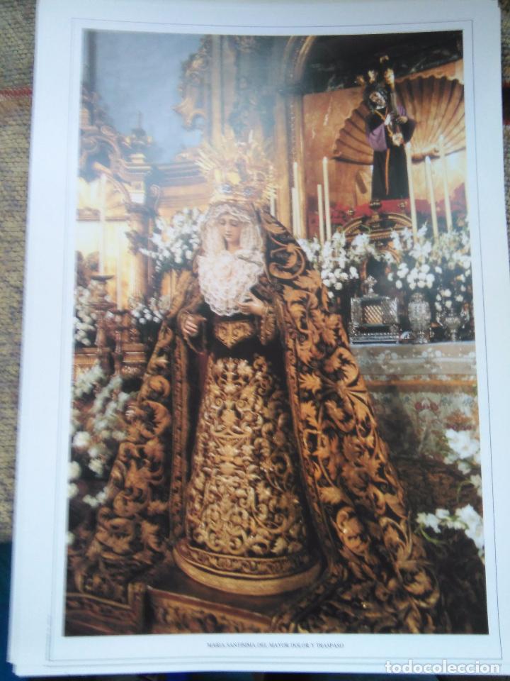 Arte: 32 x 23 cm gran lamina fotografia semana santa sevilla virgen del mayor dolor y traspaso