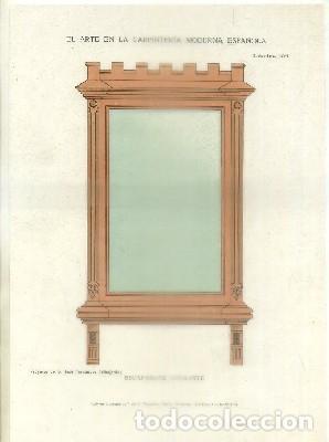 Art: LAMINA DE CARPINTERIA MODERNISTA: ESCAPARATE COLGANTE. PROY. J. FERNANDEZ LAM. 109  G-CARP-083