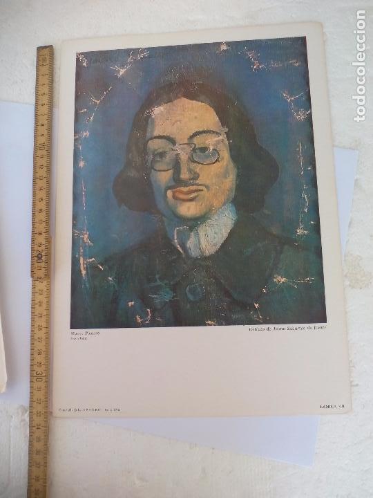 Art: Retrato de Jamie Sabartes de frente. LAMINA VII. MUSEO PICASSO. BARCELONA. S.P.A.D.E.M. PARIS 1972