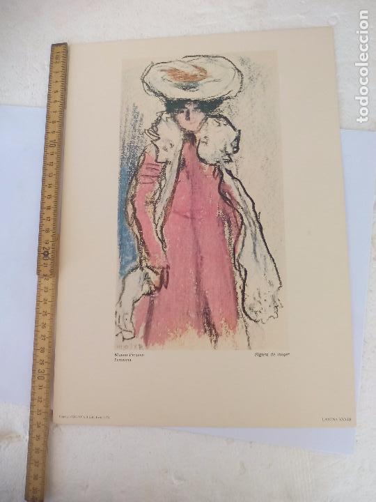 Arte: Figura de Mujer.. LAMINA XXXIII MUSEO PICASSO. BARCELONA. S.P.A.D.E.M. PARIS 1972