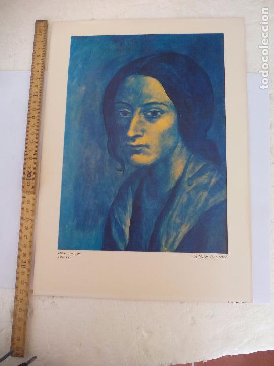 Arte: La mujer del mech&oacute;n. LAMINA XXII MUSEO PICASSO. BARCELONA. S.P.A.D.E.M. PARIS 1972