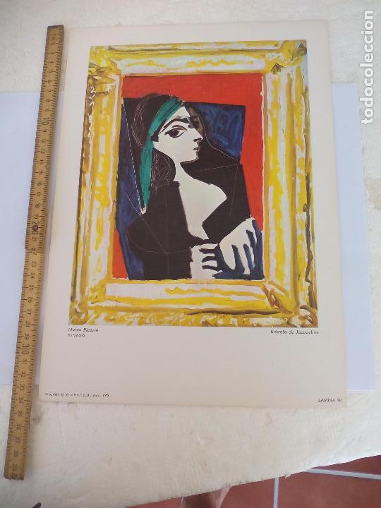 Arte: Retrato de Jacqueline.. LAMINA IV MUSEO PICASSO. BARCELONA. S.P.A.D.E.M. PARIS 1972