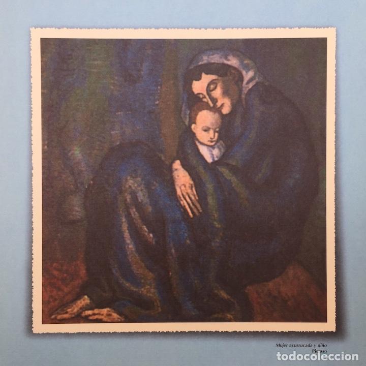 Arte: Mujer acurrucada y ni&ntilde;o. Picasso. - Foto 1