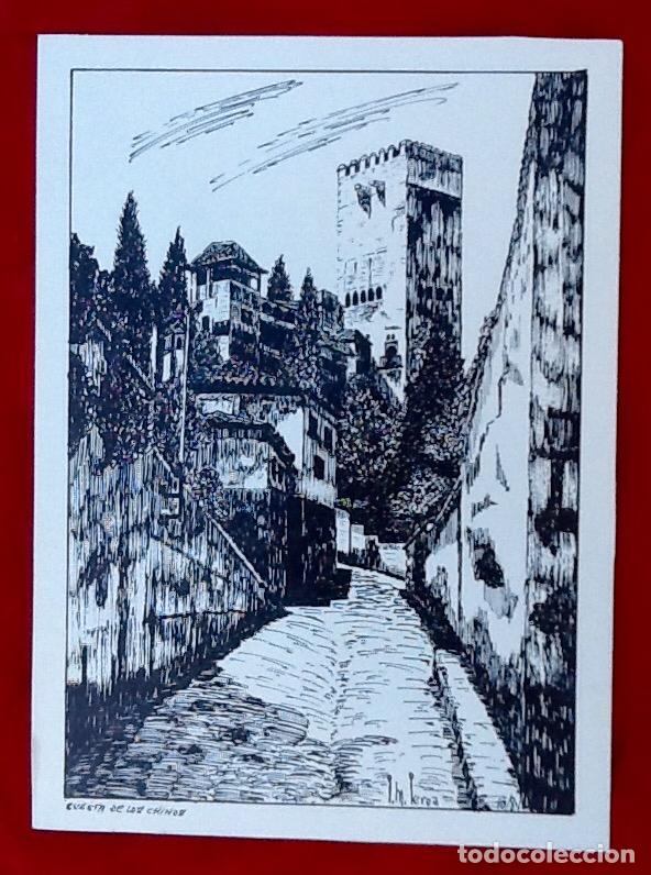 Arte: CUESTA DE LOS CHINOS. GRANADA.. ENVIO INCLUIDO EN EL PRECIO.