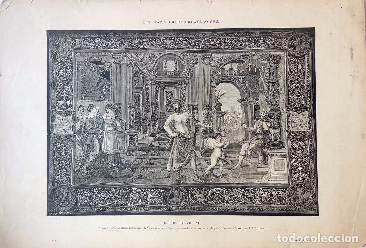 Arte: HISTOIRE DE VULCAIN. Neptune et l'Amour demandant la gr&agrave;ce de V&eacute;nus et de Mars. PUYPLAT J J (Gravure