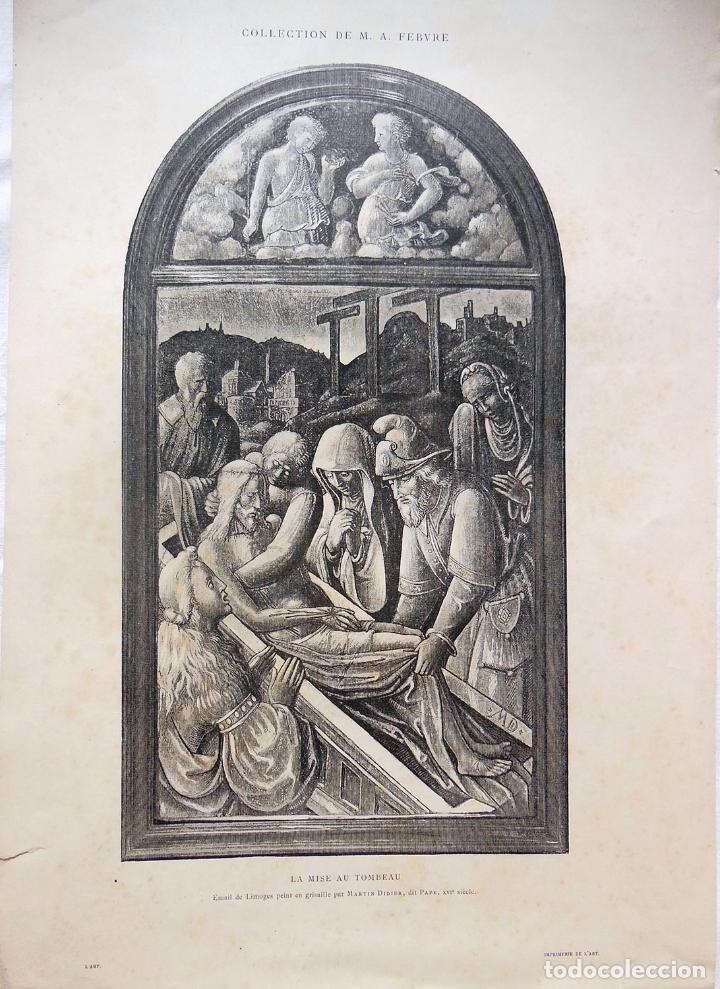 Arte: LA MISE AU TOMBEAU. DIDIER Martin. 1880