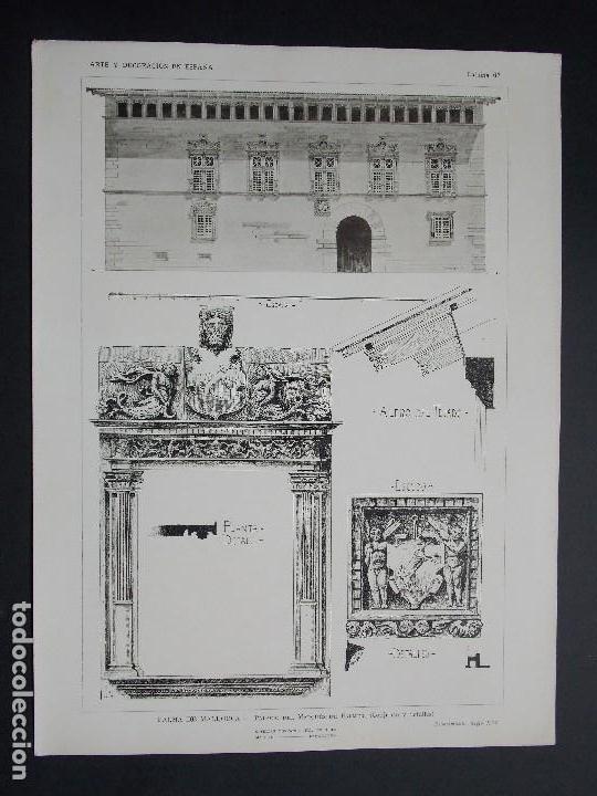 Art: LOTE 3 Laminas originales A&Ntilde;O 1917, MONUMENTOS DE PALMA DE MALLORCA ``Arte y Decoraci&oacute;n de Espa&ntilde;a&acute;&acute;