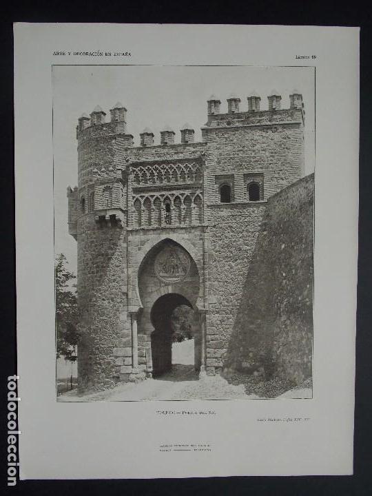 Art: LOTE de 3 Laminas originales A&Ntilde;O1917, TOLEDO``Arte y Decoraci&oacute;n de Espa&ntilde;a&acute;&acute;