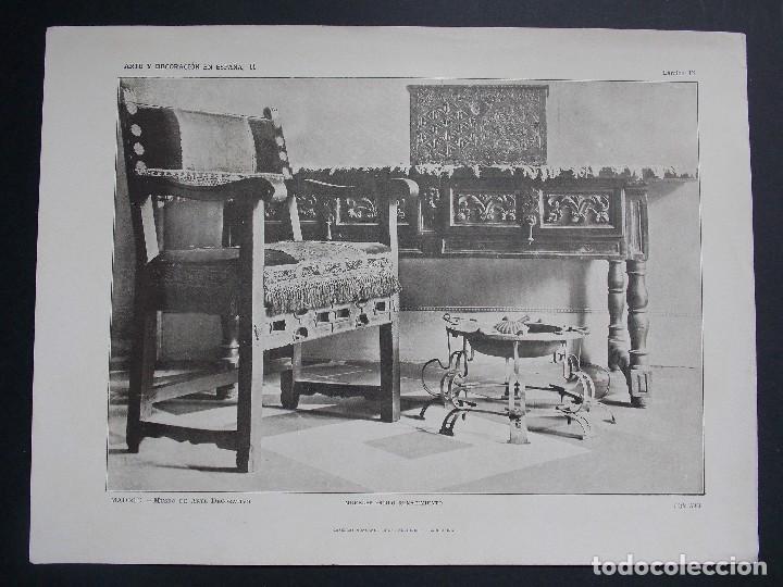 Kunst: Lamina original A&Ntilde;O 1918, MADRID-MUSEO DE ARTE Y DECORACION ``Arte y Decoraci&oacute;n de Espa&ntilde;a&acute;&acute; TOMO II