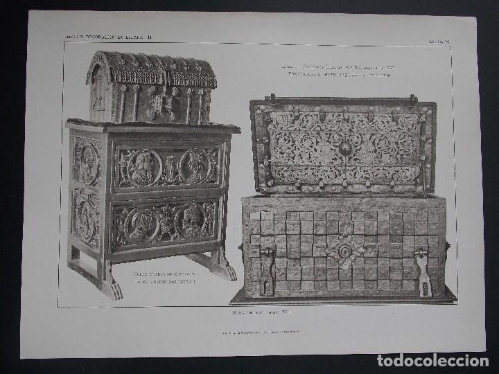 Kunst: Lamina original A&Ntilde;O 1918, Muebles Renacentistas``Arte y Decoraci&oacute;n de Espa&ntilde;a&acute;&acute;
