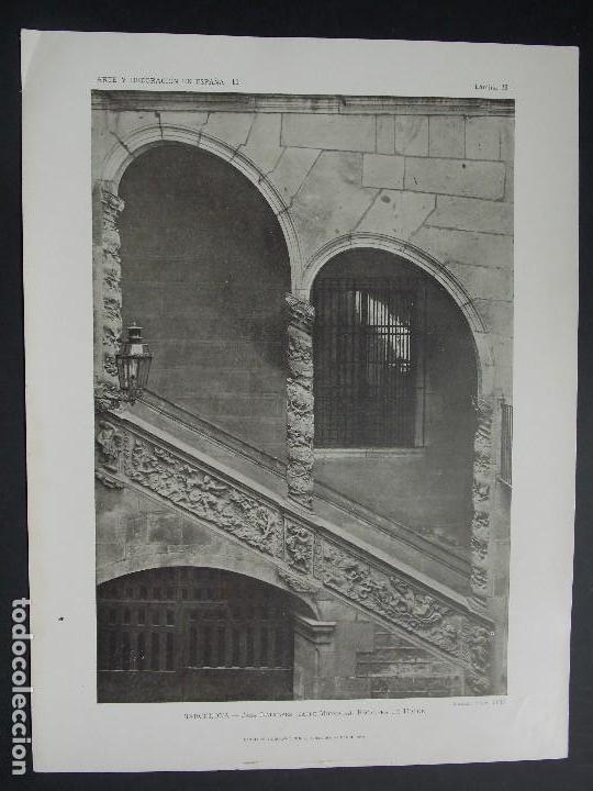 Kunst: 2 Laminas originales A&Ntilde;O 1918, BARCELONA- CASA DALMASES ``Arte y Decoraci&oacute;n de Espa&ntilde;a&acute;&acute;