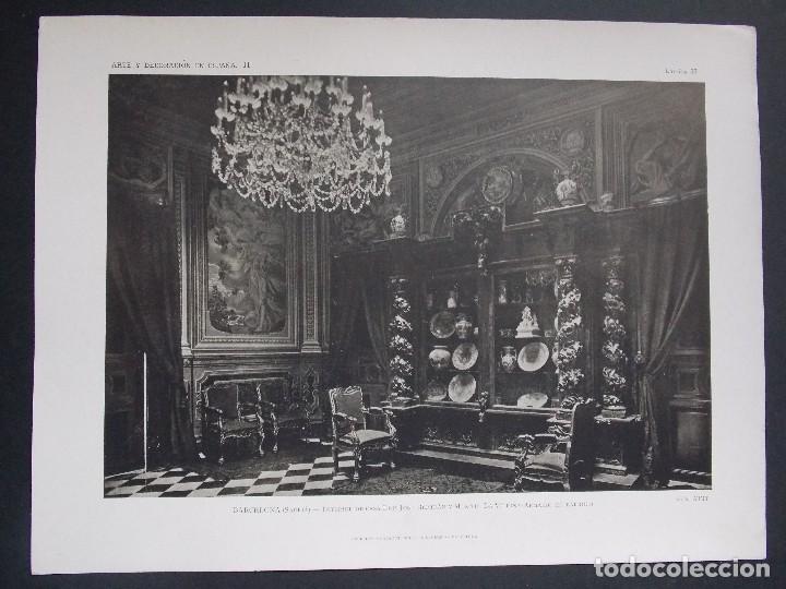 Kunst: Lamina original A&Ntilde;O 1918, BARCELONA ( SARRIA )  ``Arte y Decoraci&oacute;n de Espa&ntilde;a&acute;&acute;