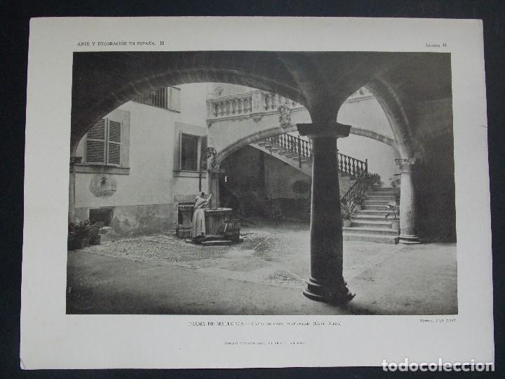 Art: Lamina original A&Ntilde;O 1918, PALMA DE MALLORCA ``Arte y Decoraci&oacute;n de Espa&ntilde;a&acute;&acute; TOMO II