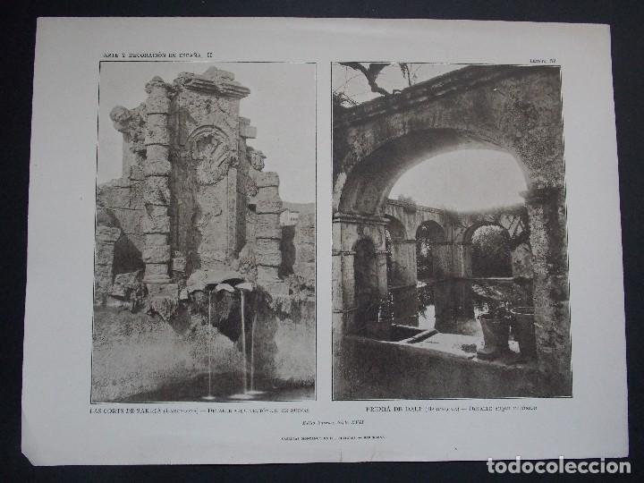 Art: LOTE 3 Laminas originales A&Ntilde;O 1918, BARCELONA- ``Arte y Decoraci&oacute;n de Espa&ntilde;a&acute;&acute;