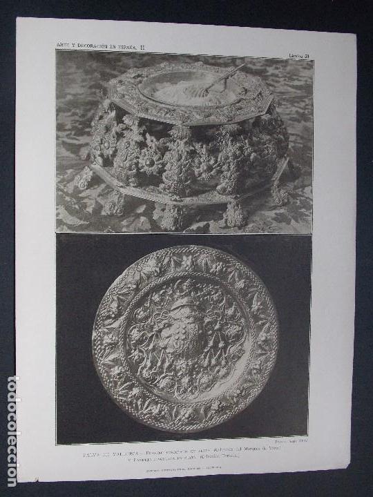 Kunst: Lamina original A&Ntilde;O 1918, PALMA DE MALLORCA- ORFEBRERIA ``Arte y Decoraci&oacute;n de Espa&ntilde;a&acute;&acute;