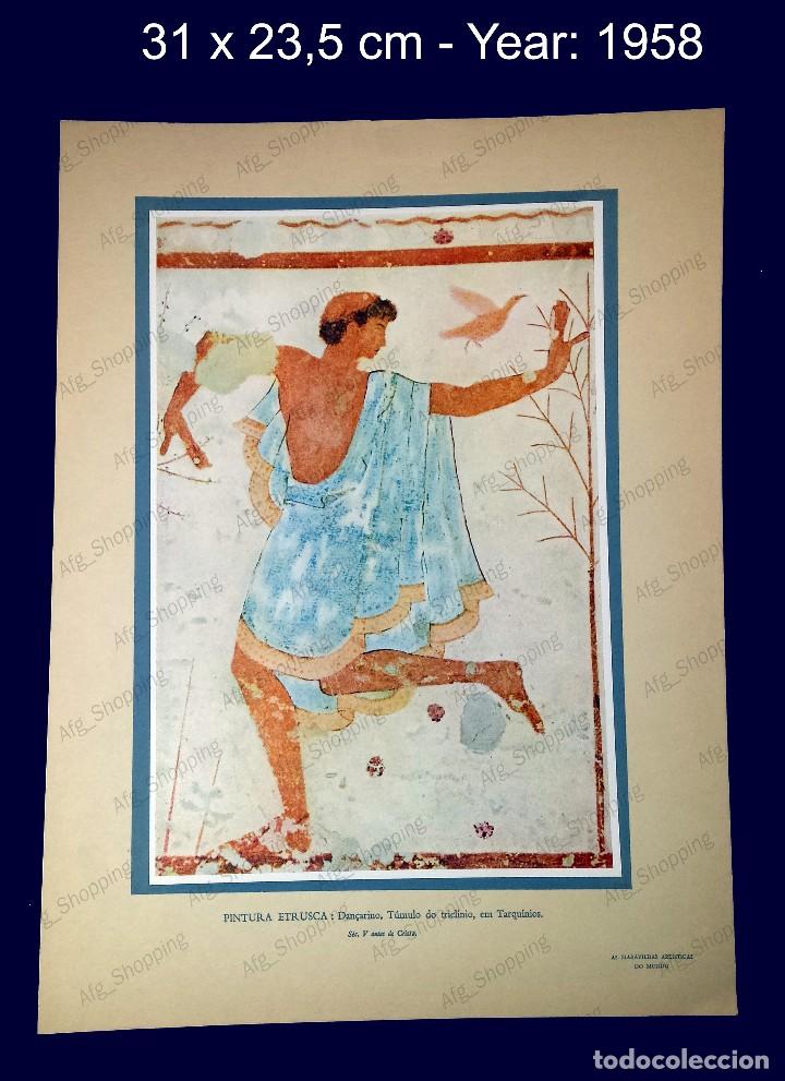 Art: PINTURA ETRUSCA - COLECCION LAS MARAVILLAS ARTISTICAS DEL MUNDO - 1958