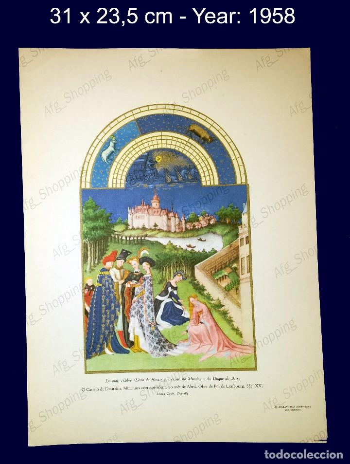 Art: ABRIL - POL DE LIMBOURG - COLECCION LAS MARAVILLAS ARTISTICAS DEL MUNDO - 1958