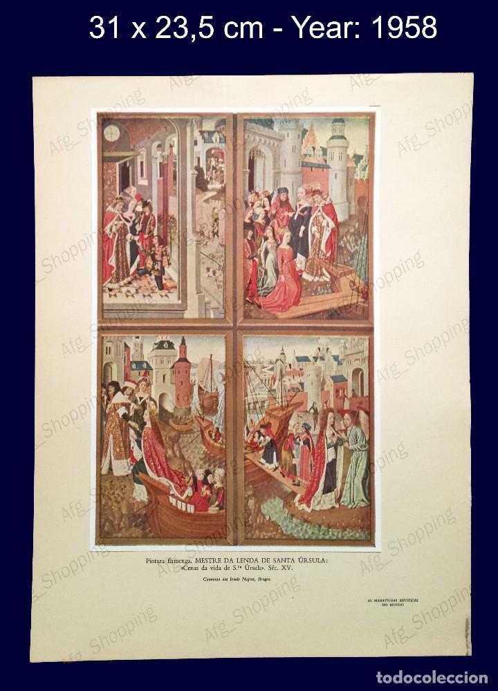 Art: PINTURAS FLAMENCA - MESTRE DA LENDA .. - COLECCION LAS MARAVILLAS ARTISTICAS DEL MUNDO - 1958