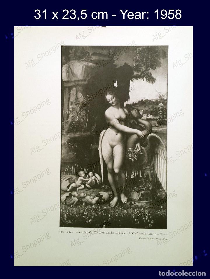 Art: PINTURA ITALIANA - LEONARDO - COLECCION LAS MARAVILLAS ARTISTICAS DEL MUNDO - 1958