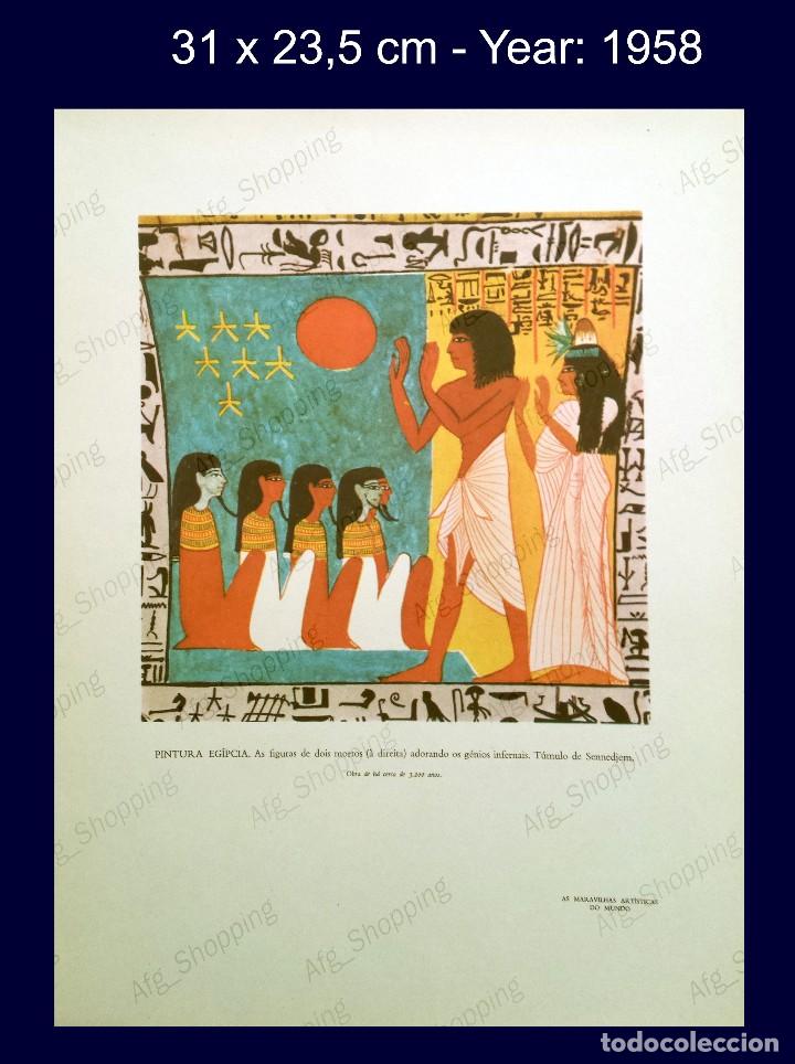 Art: PINTURA EG&Iacute;PCIA - COLECCION LAS MARAVILLAS ARTISTICAS DEL MUNDO - 1958