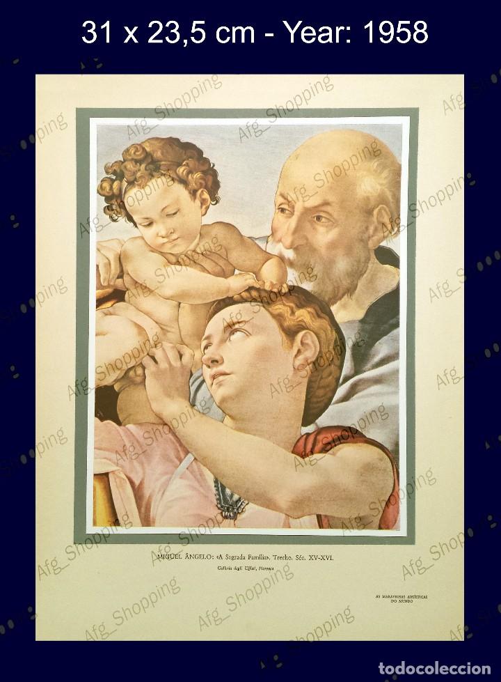 Art: MIGUEL ANGELO - COLECCION LAS MARAVILLAS ARTISTICAS DEL MUNDO - 1958