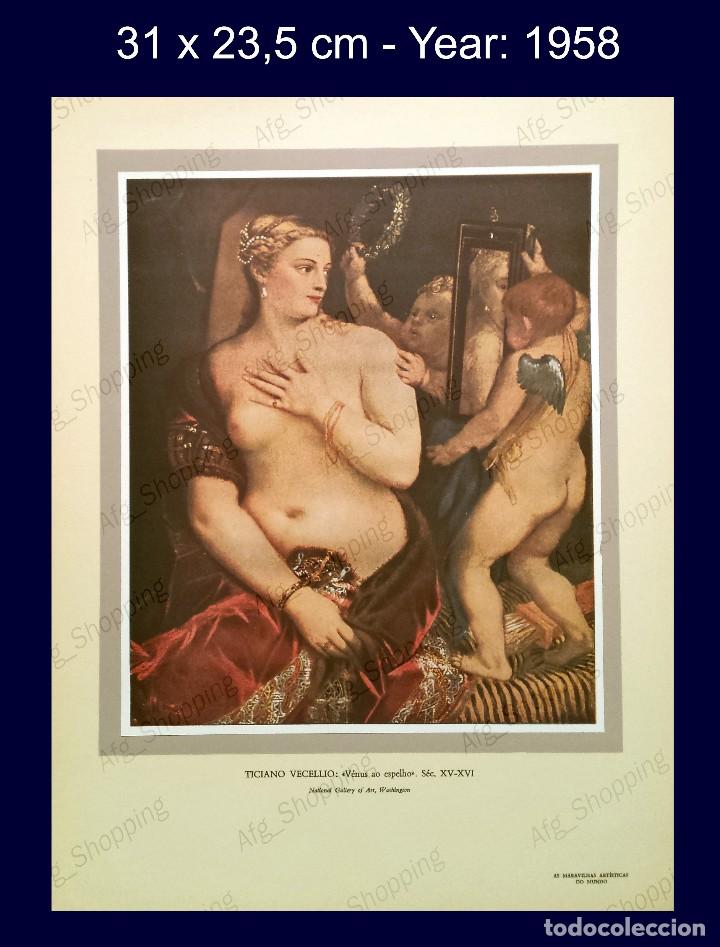 Art: TICIANO VECELLIO - COLECCION LAS MARAVILLAS ARTISTICAS DEL MUNDO - 1958
