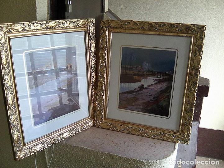 Art: Manuel Da maurouma - D&iacute;ptico paisajes portugueses - Enmarcados - 44 por 38 cms - bonito - ver