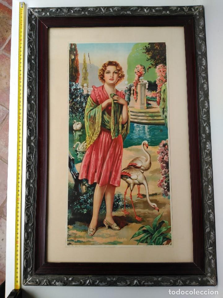 Arte: L&aacute;mina enmarcada de Angel Alem&aacute;n - Foto 1