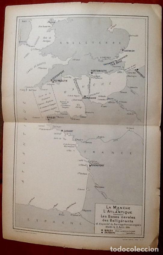 Kunst: LAS BASES NAVALES  BELIGERANTES . 1914.PRIMERA GUERRA MUNDIAL. EL ENVIO ESTA INCLUIDO EN EL PRECIO.
