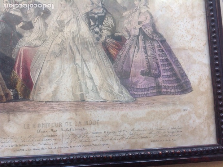 Arte: L&aacute;mina enmarcada Le Moniteur de la mode - Foto 3