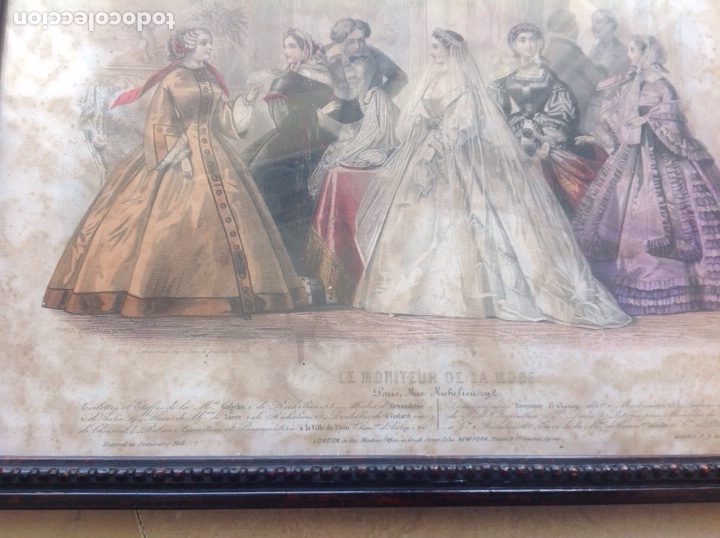Arte: L&aacute;mina enmarcada Le Moniteur de la mode - Foto 4