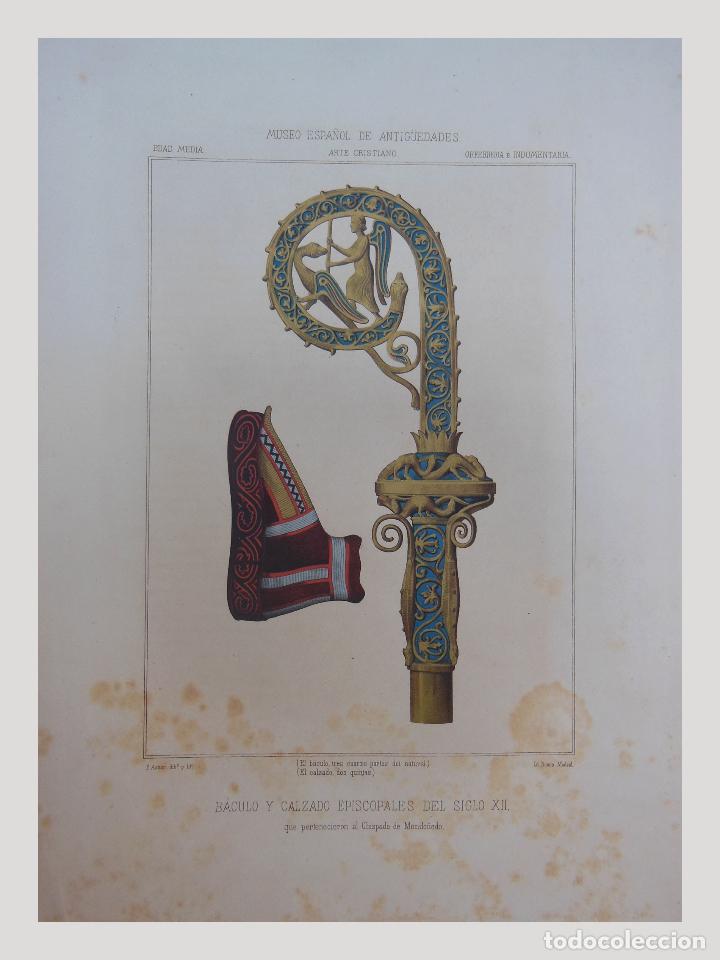 Art: B&Aacute;CULO Y CALZADO EPISCOPALES DEL SIGLO XII. MONDO&Ntilde;EDO. Museo Espa&ntilde;ol Antig&uuml;edades.