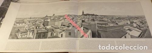 Art: LAMINA FOTOGRAFICA: VISTA PANORAMICA DE SEVILLA. A&Ntilde;O 1896. 57 X 20 CM.