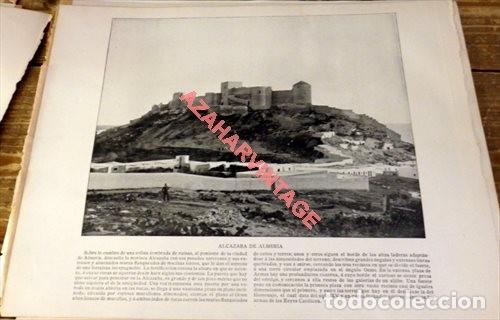 Art: LAMINA FOTOGRAFICA DE ALMERIA, LA ALCAZABA. A&Ntilde;O 1896. 25 X 20 CM.