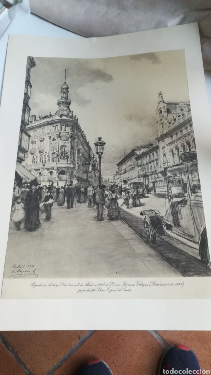 Art: Vista de la Calle Alcal&aacute; en1911