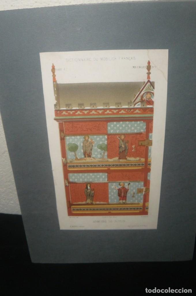 Kunst: dictionaire du mobilier francais - l&aacute;mina del tomo 1 - armoire de Noyon