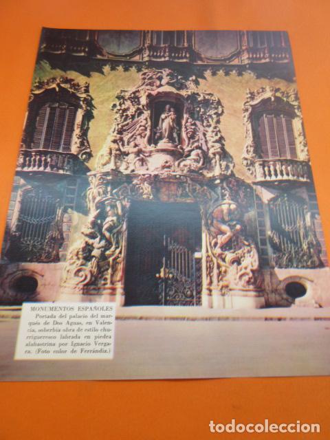 Arte: FOTO PORTADA PALACIO DE DOS AGUAS VALENCIA  - 21 x 26 CM.