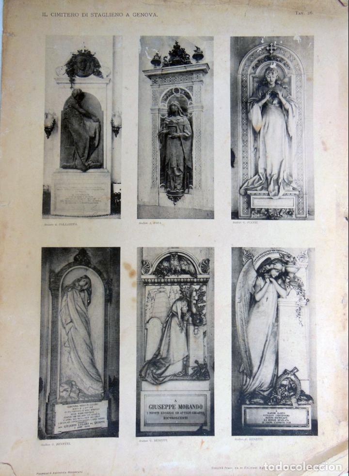 Kunst: IL CIMITERO DI STAGLIENO A GENOVA. Tav 26