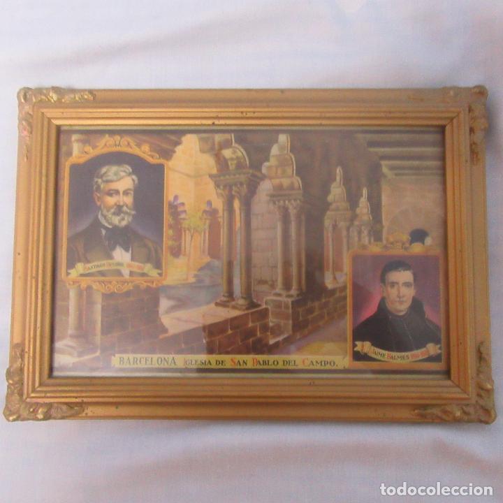 Kunst: Cuadro lamina antigua barcelona a&ntilde;os 30