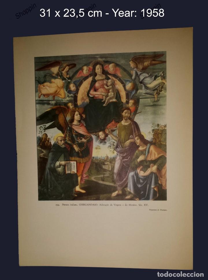 Art: GHIRLANDAIO - PINTURA ITALIANA - COLECCION LAS MARAVILLAS ARTISTICAS DEL MUNDO - 1958