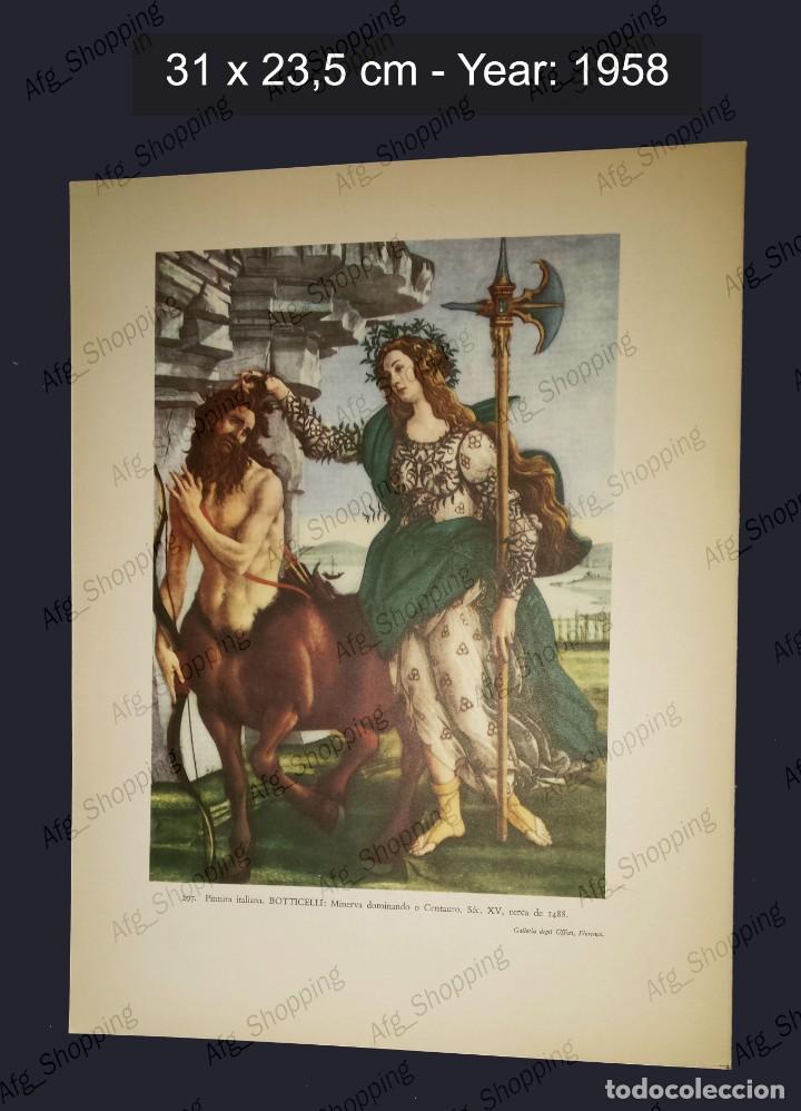 Art: BOTTICELLI - PINTURA ITALIANA - COLECCION LAS MARAVILLAS ARTISTICAS DEL MUNDO - 1958